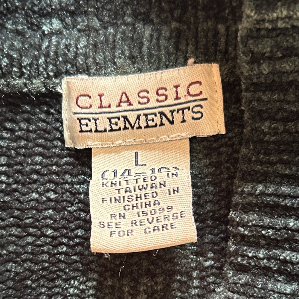 Classic Elements Multicolor Patchwork Sweater - image 2